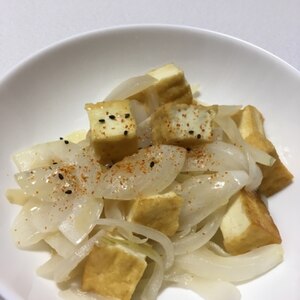 作り置きおかず♪厚揚げと玉ねぎの甘酢炒め